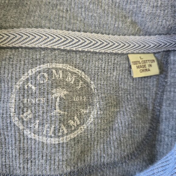 Tommy Bahama 1/4 Zip Marlin Sweater Men Large Pullover Blue Nautical Travel - Picture 7 of 10